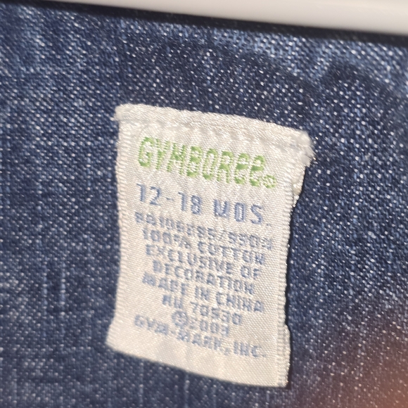 Gymboree Jean Overalls with Duck Pocket Pal - Picture 3 of 6